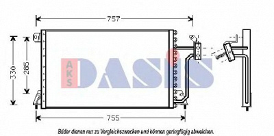 AKS DASIS 522580n -  Конденсатор, кондиционер